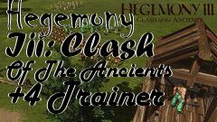 Box art for Hegemony
Iii: Clash Of The Ancients +4 Trainer