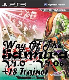 Box art for Way
Of The Samurai 4 V1.0 - V1.06 +18 Trainer