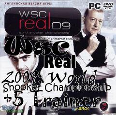 Box art for Wsc
            Real 2009: World Snooker Championship +5 Trainer