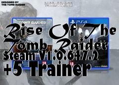 Box art for Rise
Of The Tomb Raider Steam V1.0.647.2 +5 Trainer