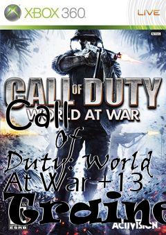 Box art for Call
            Of Duty: World At War +13 Trainer