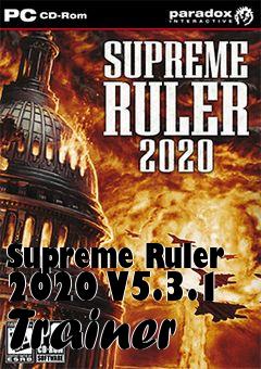 Box art for Supreme
Ruler 2020 V5.3.1 Trainer