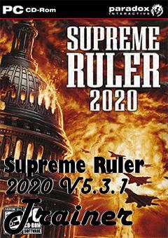 Box art for Supreme
Ruler 2020 V5.3.1 Trainer