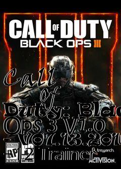 Box art for Call
            Of Duty: Black Ops 3 V1.0 - V07.13.2016 +12 Trainer