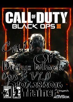 Box art for Call
            Of Duty: Black Ops 3 V1.0 - V07.28.2016 +12 Trainer