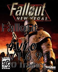 Box art for Fallout
            4 V1.0 - V1.6.9 +20 Trainer