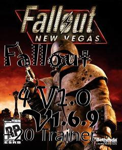 Box art for Fallout
            4 V1.0 - V1.6.9 +20 Trainer