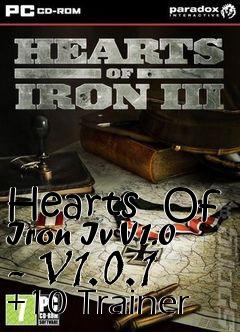 Box art for Hearts
 Of Iron Iv V1.0 - V1.0.1 +10 Trainer