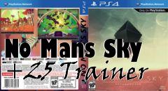 Box art for No
Mans Sky +25 Trainer