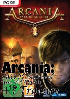 Box art for Arcania:
Fall Of Setarrif Steam V1.1.496.0.0 +7 Trainer