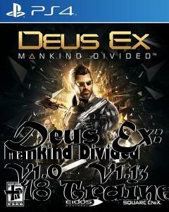 Box art for Deus
Ex: Mankind Divided V1.0 - V1.13 +18 Trainer
