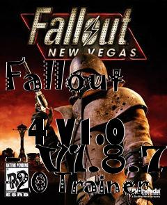 Box art for Fallout
            4 V1.0 - V1.8.7 +20 Trainer