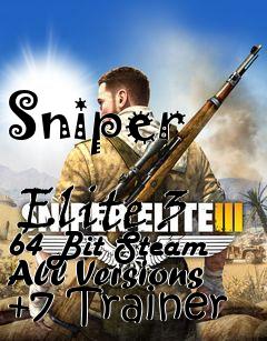 Box art for Sniper
            Elite 3 64 Bit Steam All Versions +7 Trainer