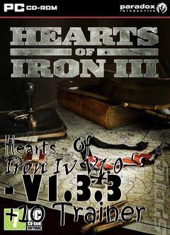 Box art for Hearts
 Of Iron Iv V1.0 - V1.3.3 +10 Trainer