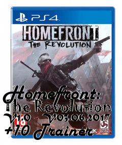 Box art for Homefront:
The Revolution V1.0 - V03.06.2017 +10 Trainer