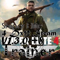 Box art for Sniper
Elite 4 Dx12 Steam V1.3.0 +8 Trainer