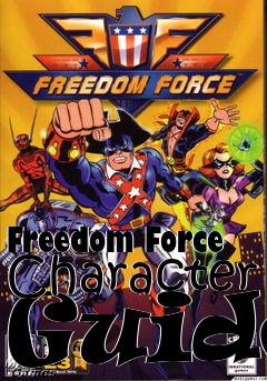 Box art for Freedom Force Character Guide