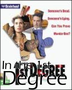 Box art for In the 1st Degree