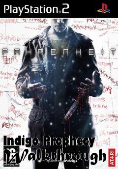 Box art for Indigo Prophecy Walkthrough