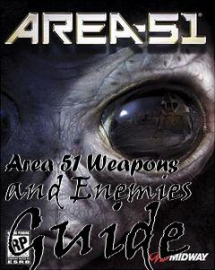 Box art for Area 51 Weapons and Enemies Guide