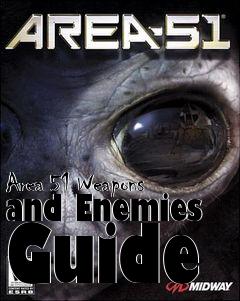 Box art for Area 51 Weapons and Enemies Guide