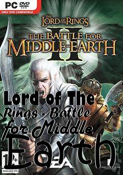 Box art for Lord of The Rings - Battle for Middle Earth