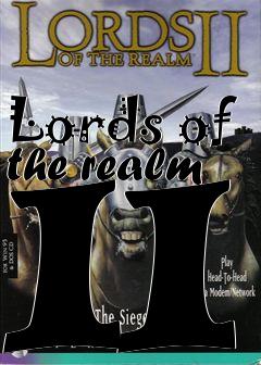 Box art for Lords of the realm II