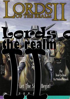 Box art for Lords of the realm II