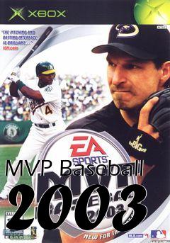 Box art for MVP Baseball 2003