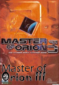Box art for Master of Orion III