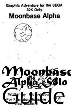 Box art for Moonbase Alpha Solo Guide