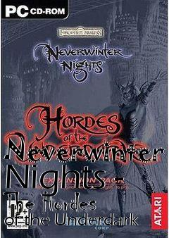 Box art for Neverwinter Nights - The Hordes of the Underdark