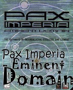 Box art for Pax Imperia - Eminent Domain