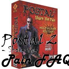 Box art for Postal 2 - Share the Pain FAQ