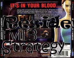 Box art for Resident Evil 3 - Strategy