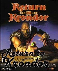 Box art for Return to Krondor