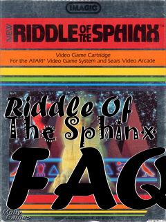 Box art for Riddle Of The Sphinx FAQ
