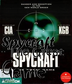 Box art for Spycraft - The Great Game