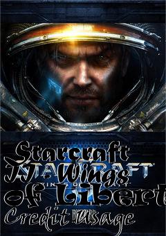 Box art for Starcraft II - Wings of Liberty Credit Usage