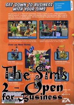 Box art for The Sims 2 - Open for Business