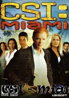 Box art for CSI - Miami