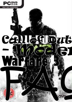 Box art for Call of Duty - Modern Warfare 3 FAQ