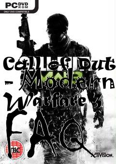 Box art for Call of Duty - Modern Warfare 3 FAQ