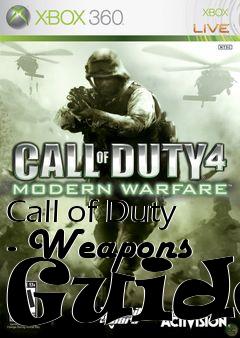 Box art for Call of Duty - Weapons Guide