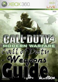 Box art for Call of Duty - Weapons Guide