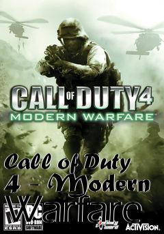 Box art for Call of Duty 4 - Modern Warfare