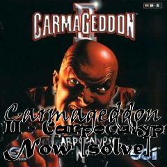 Box art for Carmageddon II - Carpocalypse Now [solve]