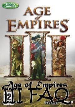 Box art for Age of Empires III FAQ