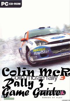 Box art for Colin McRae Rally 3 - Game Guide