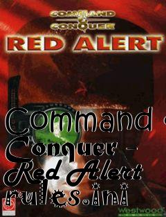 Box art for Command & Conquer - Red Alert rules.ini